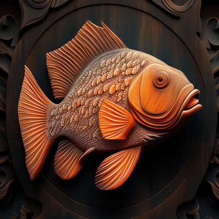 3D model Calico fish (STL)